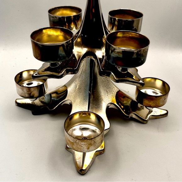 8” METAL CANDLE TREE HOLDER - Picture 2 of 12